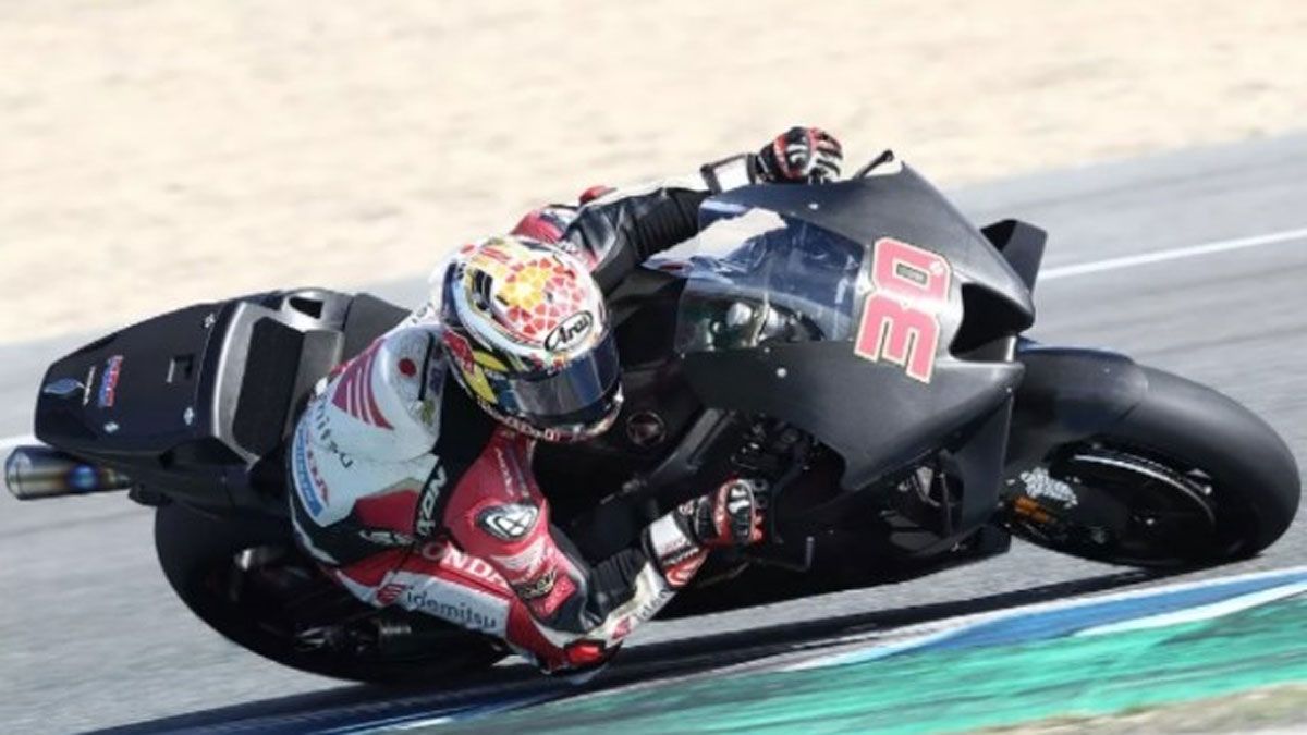 Nakagami, con la nueva Honda en Jerez