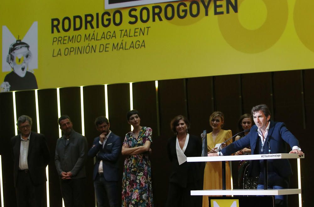 Rosrigo Sorogoyen, realizador de Stockholm y Que Dios nos perdone, recibió el Premio Málaga Talent-La Opinión de Málaga