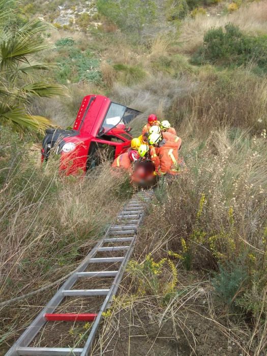 La anciana de Alginet que se sacó el carné cae por un barranco