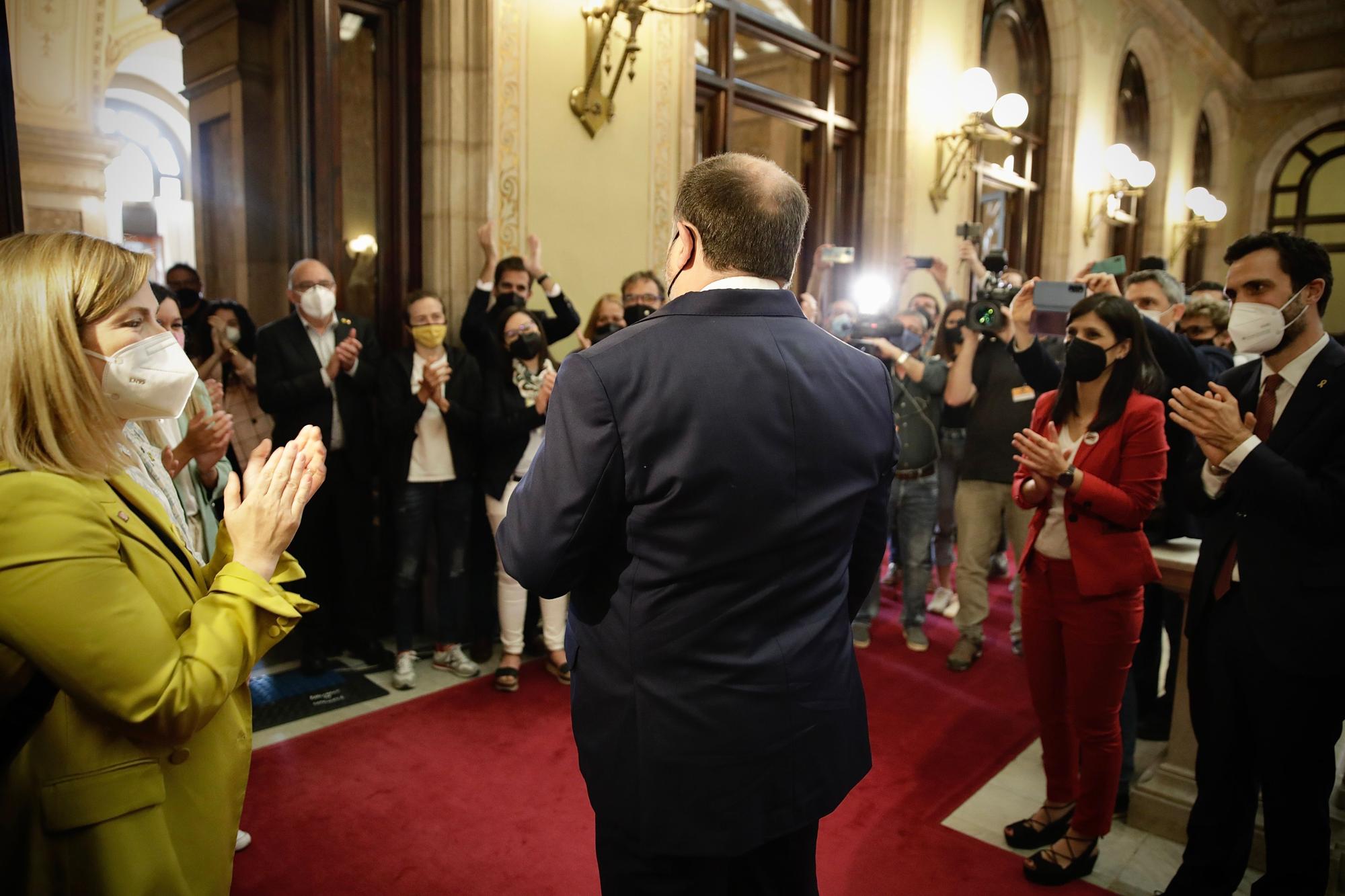 Oriol Junqueras retorna al Parlament