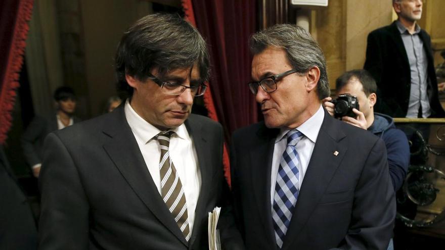 Puigdemont i Mas, en una imatge d&#039;arxiu