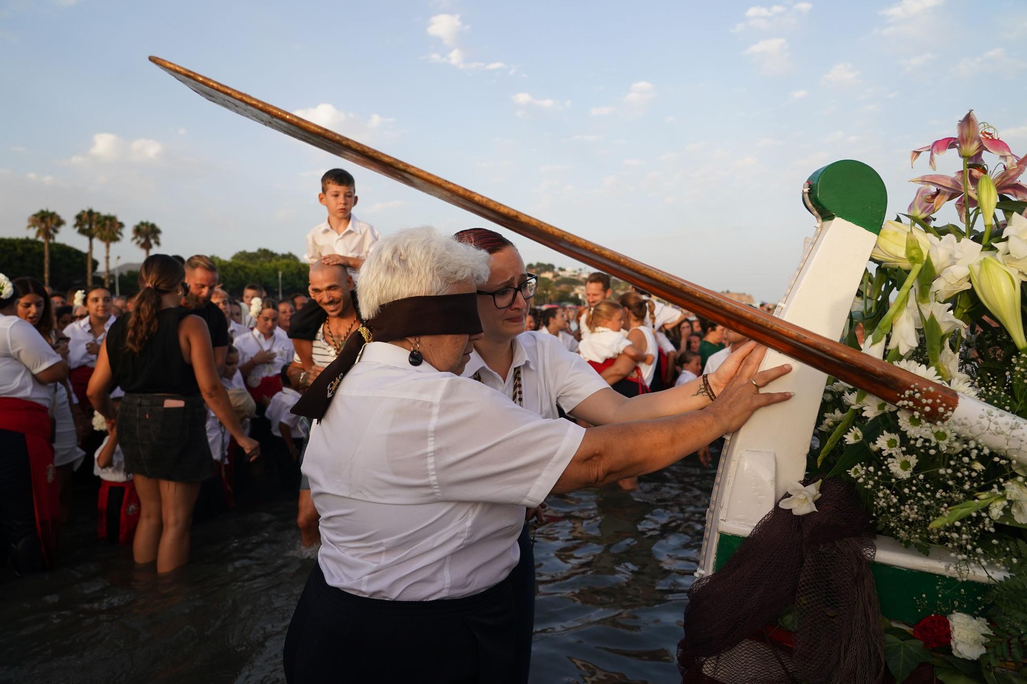 Procesión terrestre y marítima de la Virgen del Carmen de El Palo