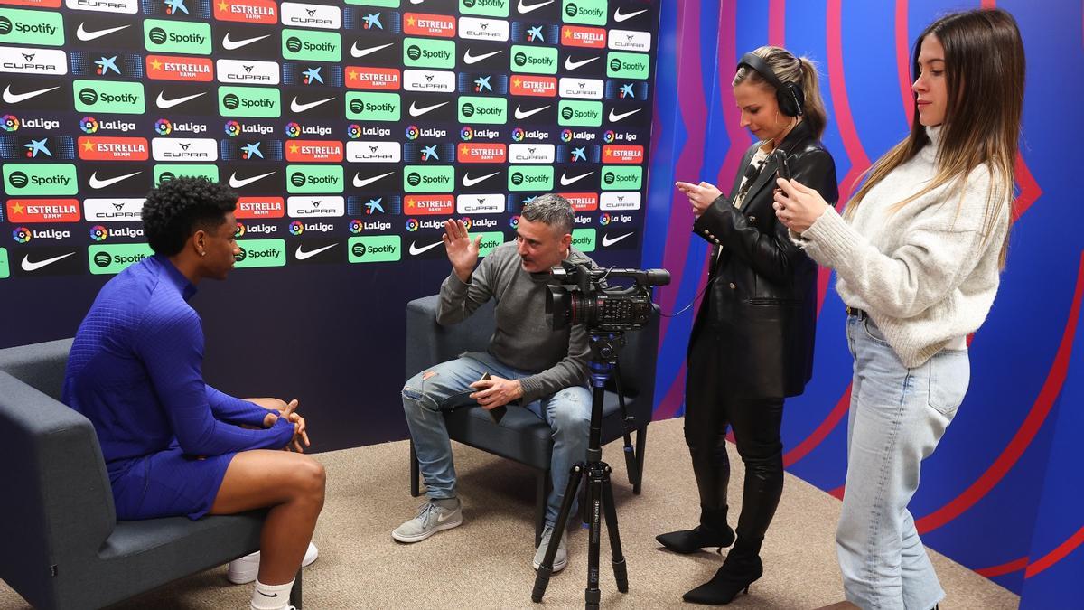 Balde, durante la entrevista con SPORT en la Ciutat Esportiva