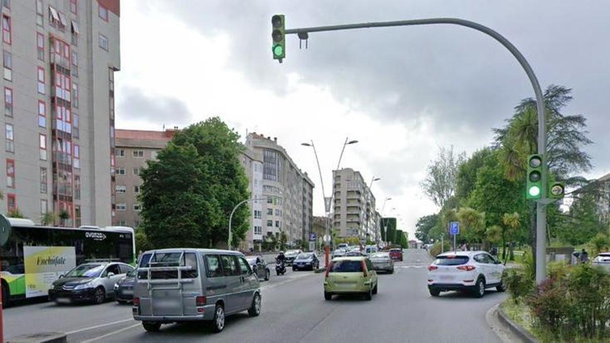 Tramo de la Avenida de Castelao en el que ocurrió el atropello.