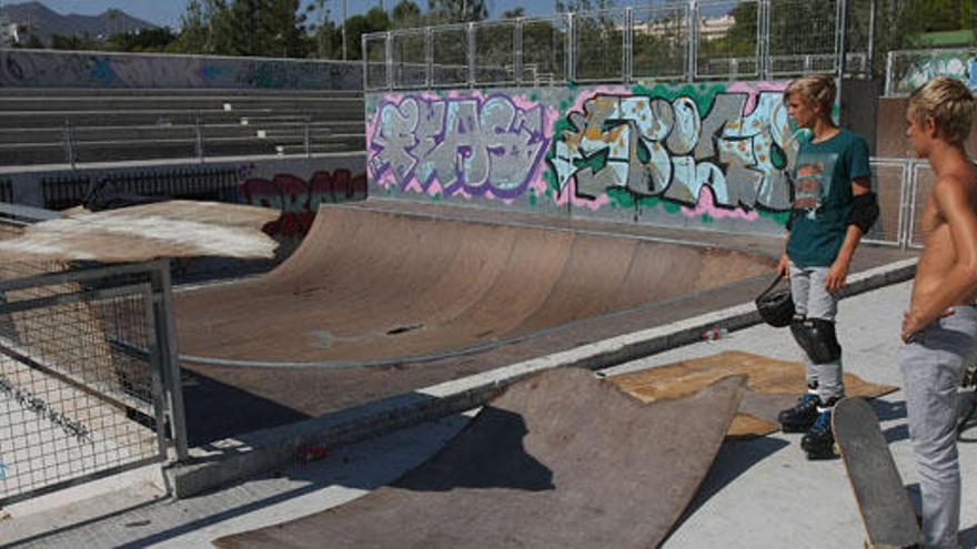 El Skate Park se encuentra en un estado bastante deteriorado tras varios años de abandono.