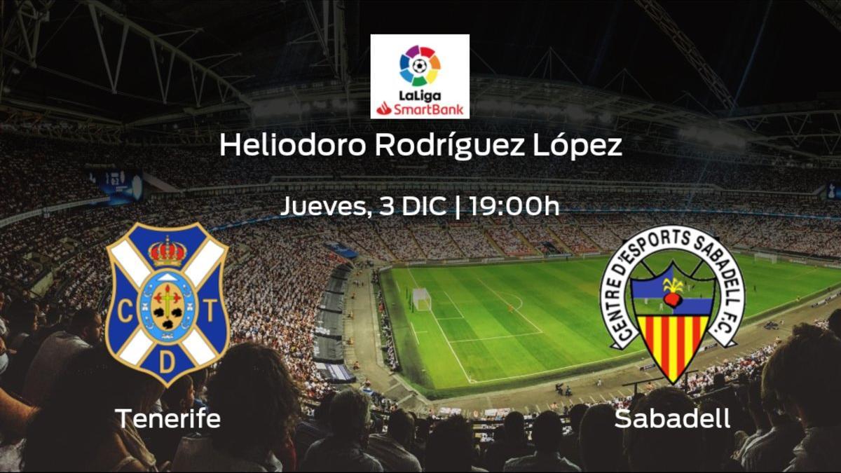 Previa del partido: Tenerife - Sabadell