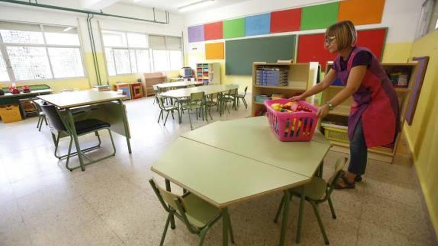 Aula para niños de 2 años en uno de los centros elegidos