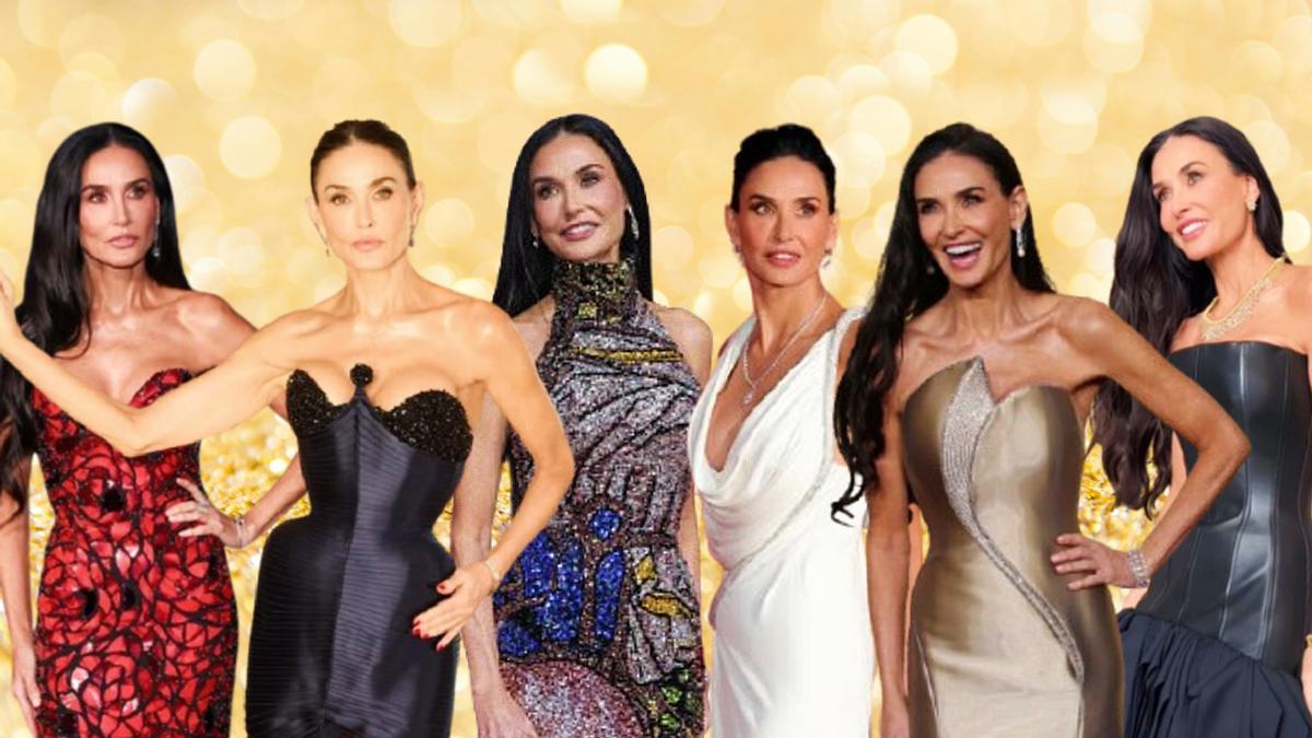 Demi More, con algunos de los 'looks' más brillantes de las últimas alfombras rojas.