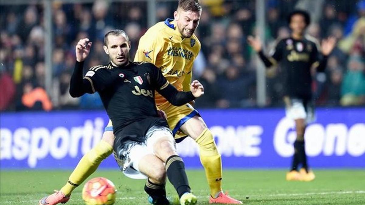 Giorgio Chiellini durante el partido contra el Frosinone