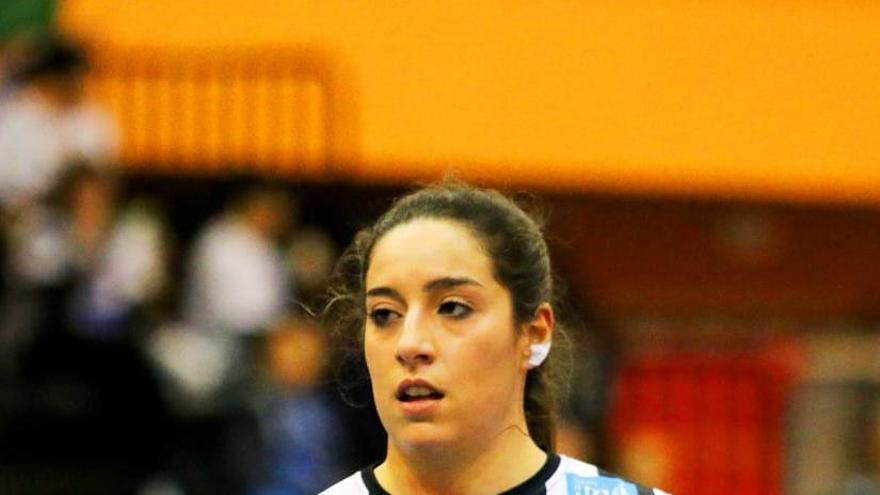 Nazaret Calzado, durante el partido europeo del domingo contra el Istogu de Kosovo.