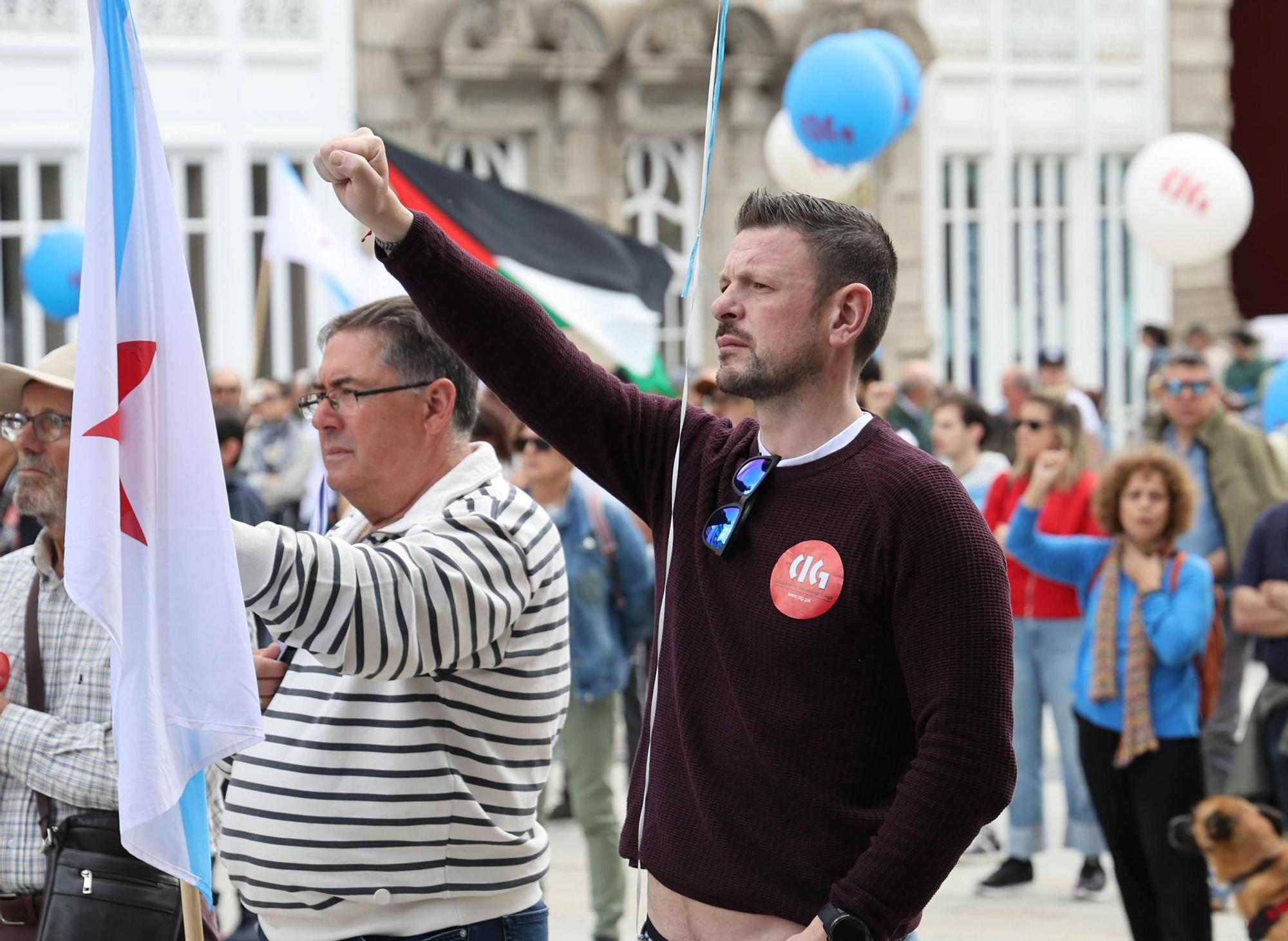 La manifestación del 1º de mayo de la CIG en Vigo, en imágenes