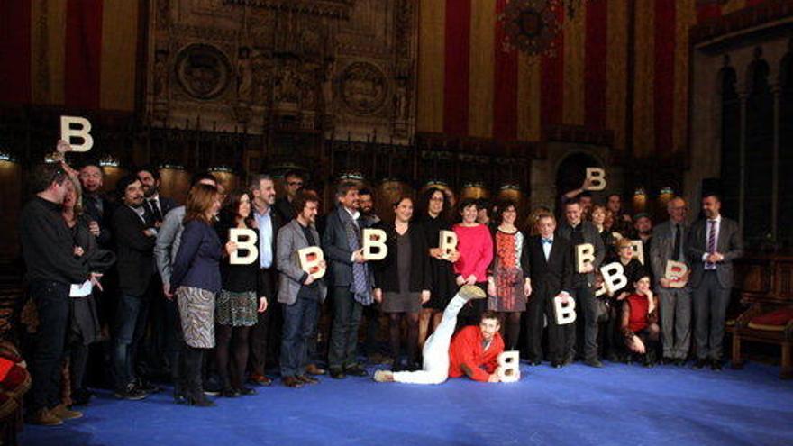 Foto de grup dels guardonats.