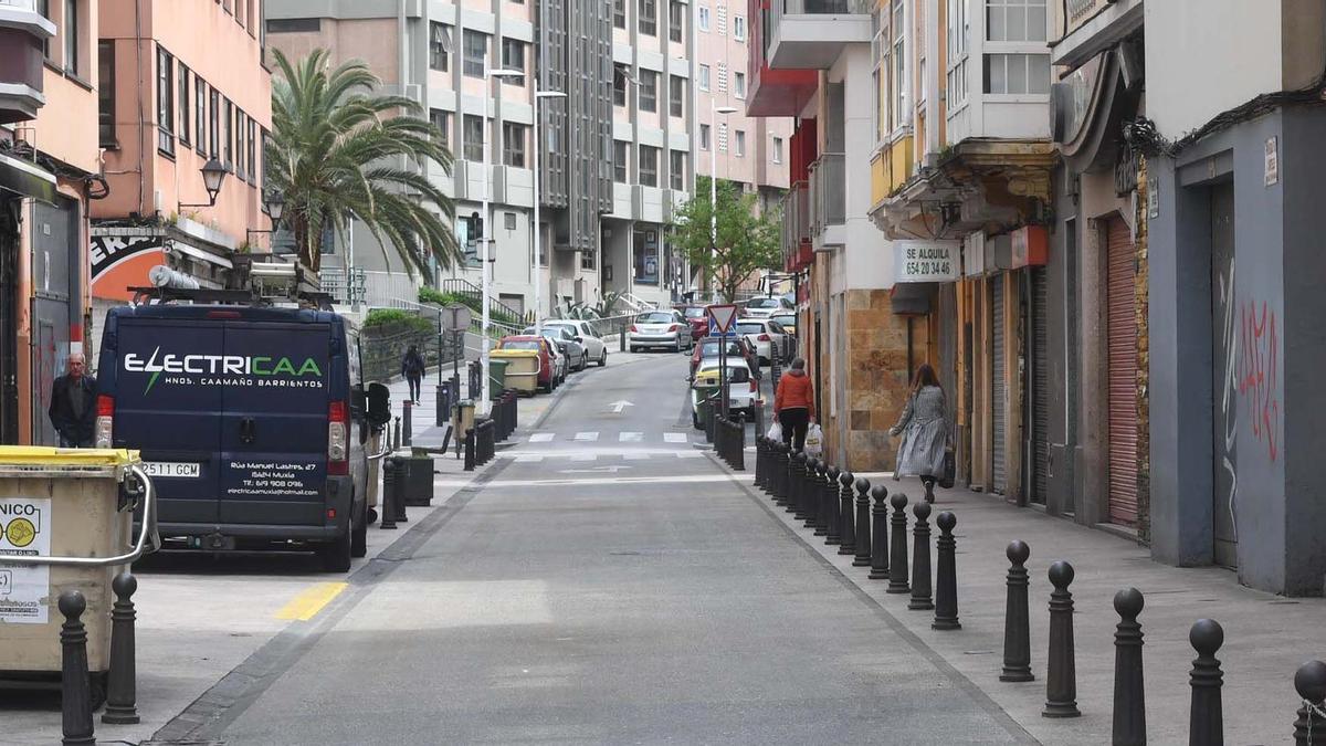 Foto de archivo de la calle Socorro, en A Coruña.