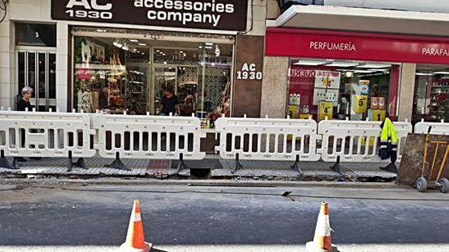 Tramo de la avenida Barrié de la Maza, ya en obras.