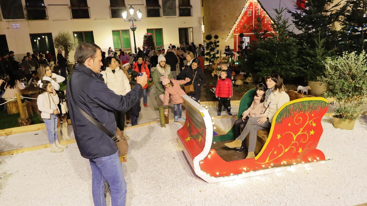 Jardín efímero de la plaza Mayor de Castelló.