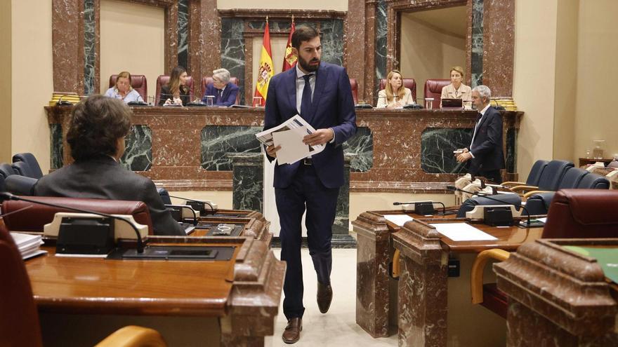 José Ángel Antelo, este miércoles en la Asamblea Regional.