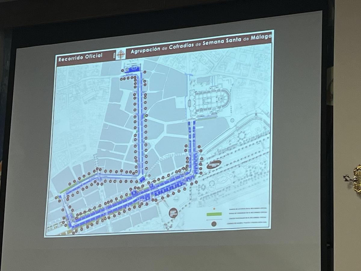 Muestra en color verde del 40% del Recorrido Oficial abierto al público