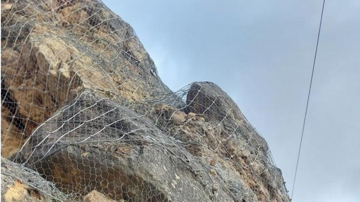 Obras de seguridad en el Castillo de Castielfabib
