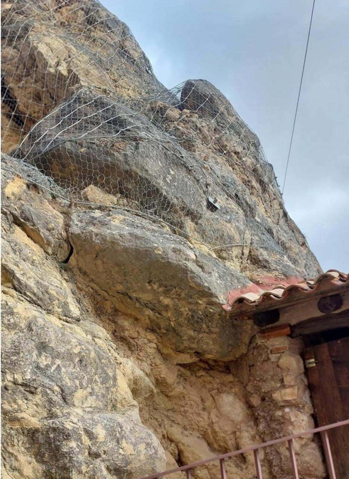 Obras de seguridad en el Castillo de Castielfabib