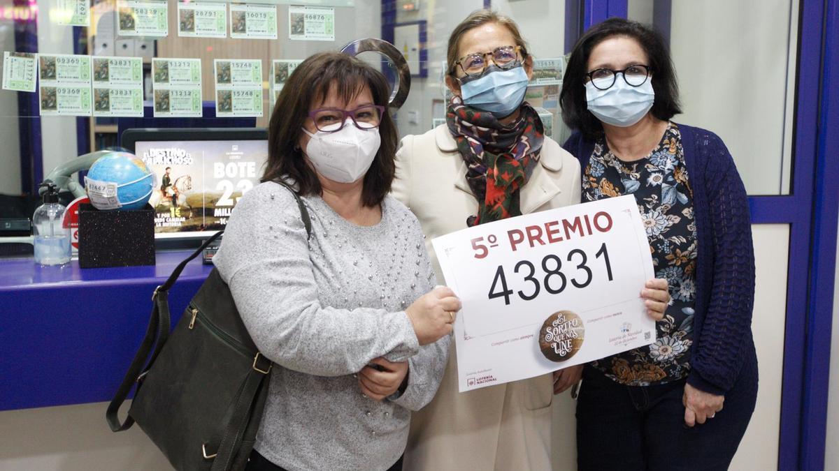 El séptimo quinto premio de la Lotería de Navidad reparte 4,4 millones en Alicante