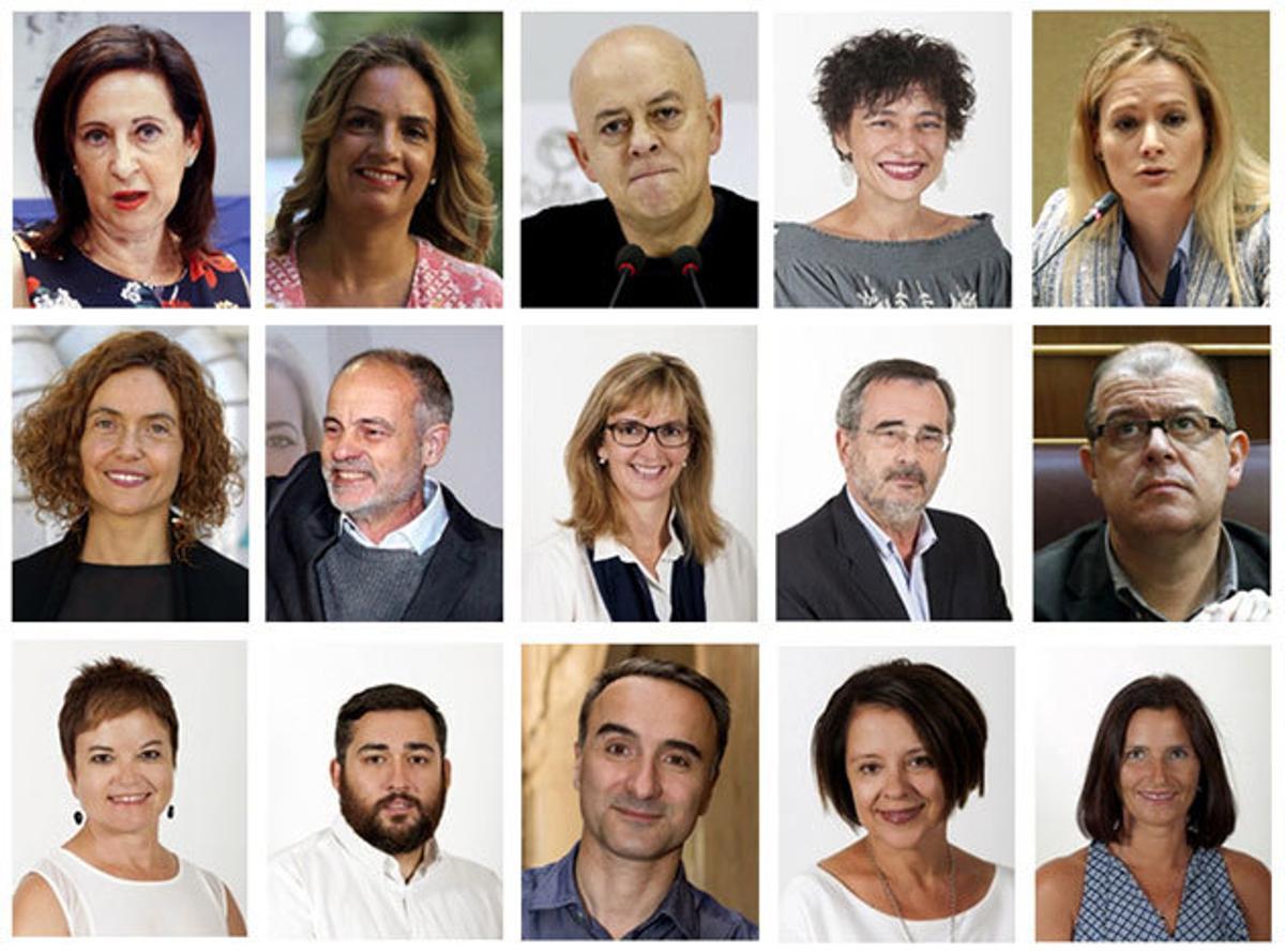 Estos son los 15 socialistas rebeldes que votaron 'no'