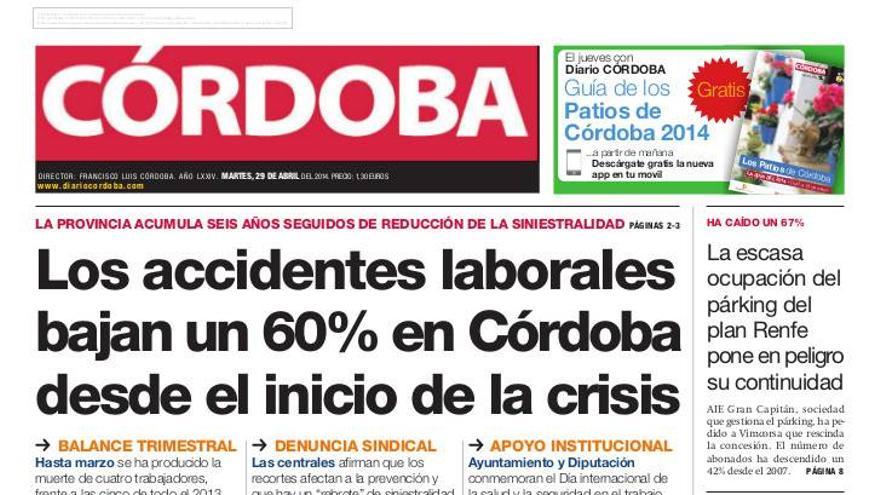 La portada de CÓRDOBA