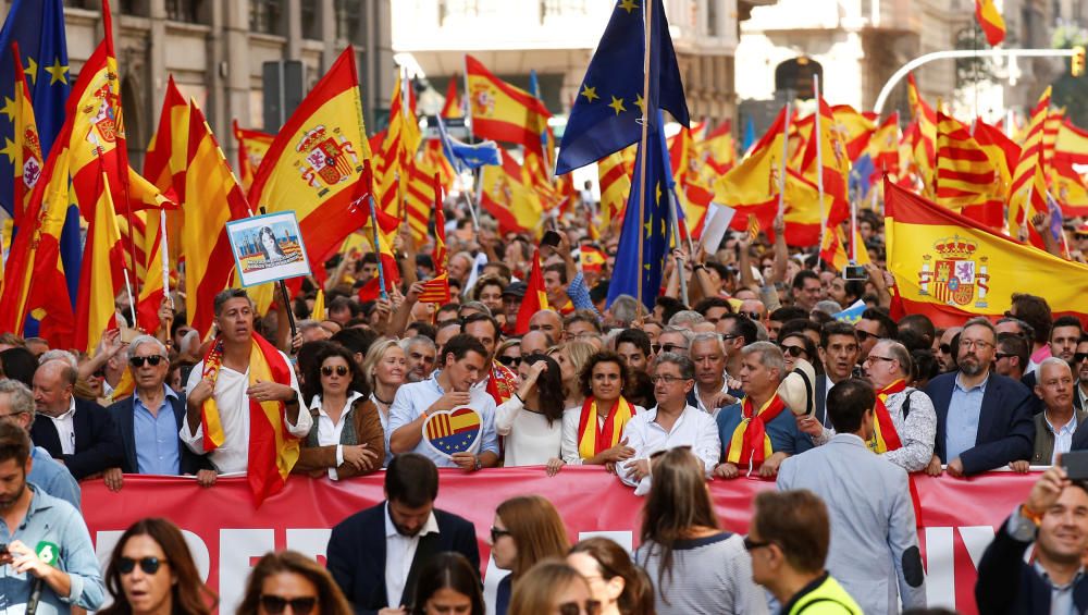 Manifestación en Barcelona por la unidad de España