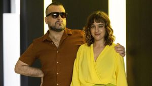 Nacho Vigalondo y Beatrice Grannò, director y protagonista de Daniela forever, en el festival de Sitges
