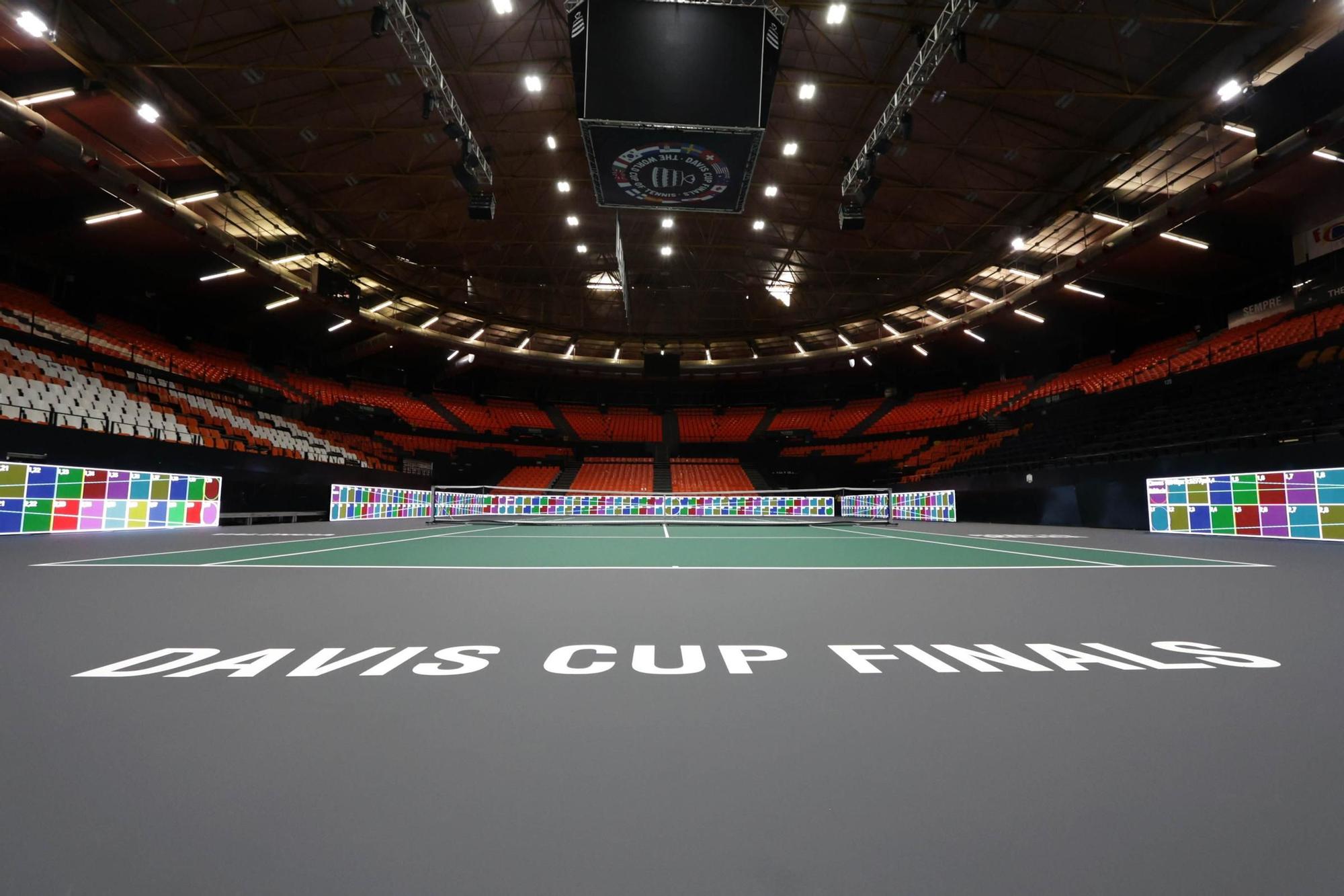 Así luce la pista de la Davis en la Fonteta