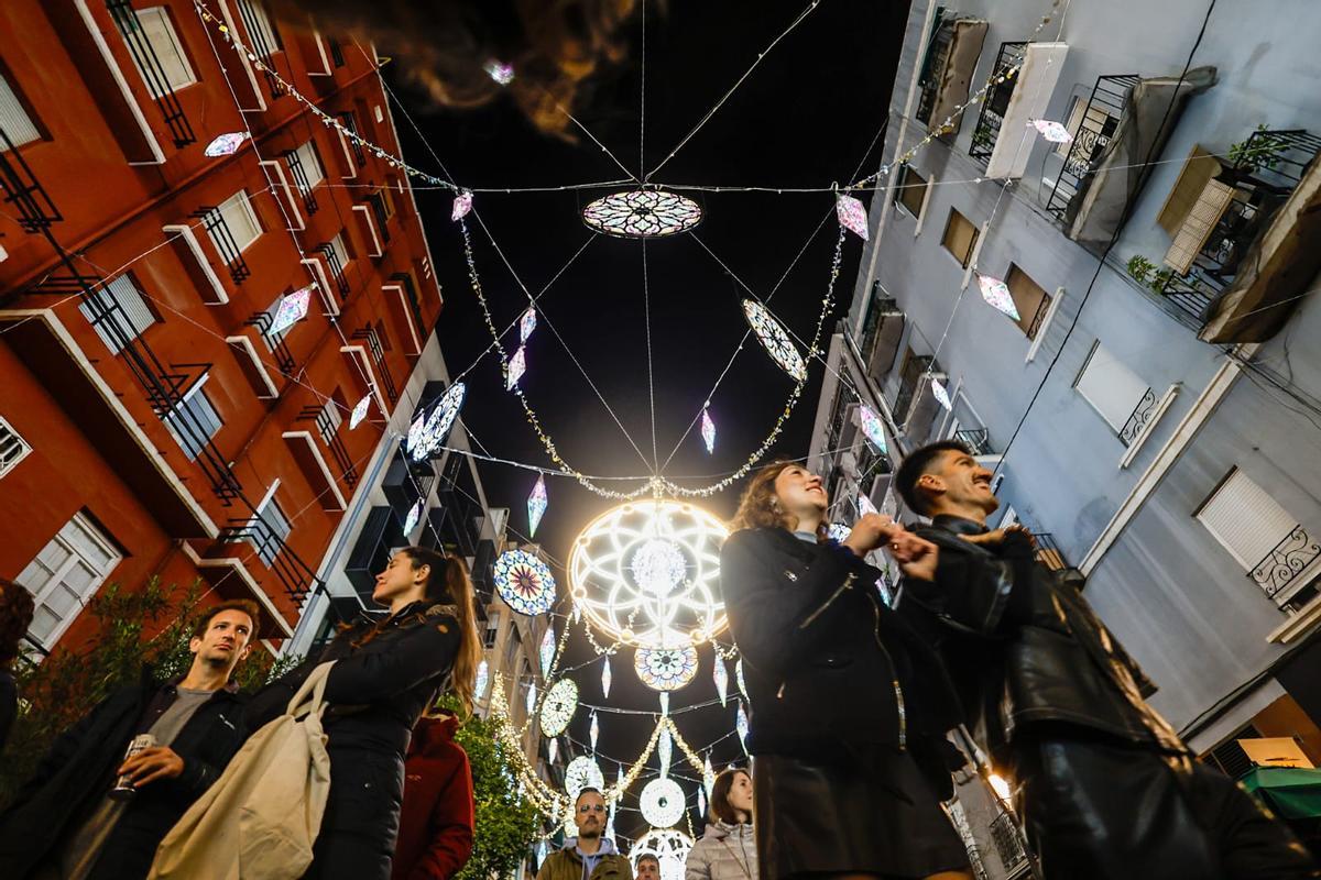 Inauguración de las luces de Sueca-Literato Azorín