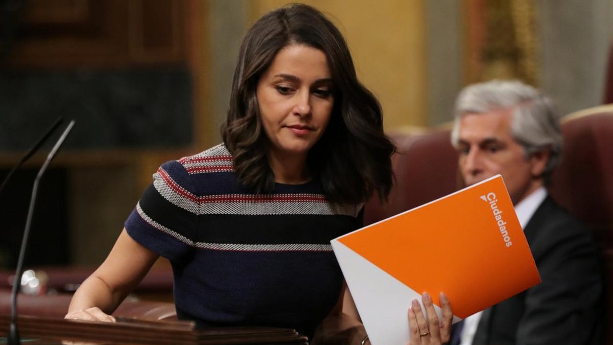 La portavoz de Ciudadanos en el Congreso, Inés Arrimadas