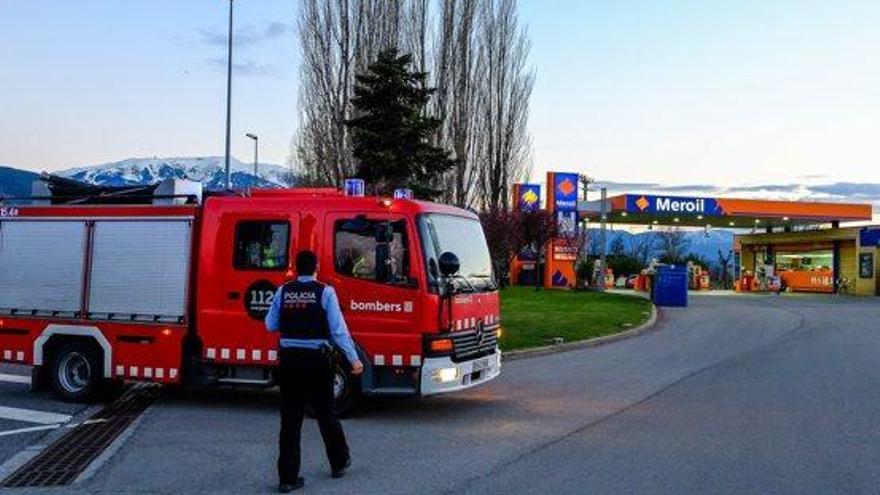 Falsa alarma de fuita de gas en una estació de servei a Puigcerdà