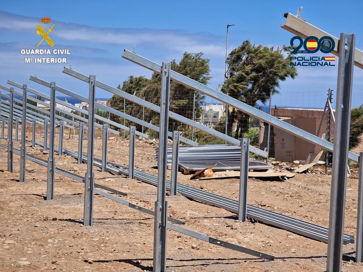 Placas fotovoltaicas robadas
