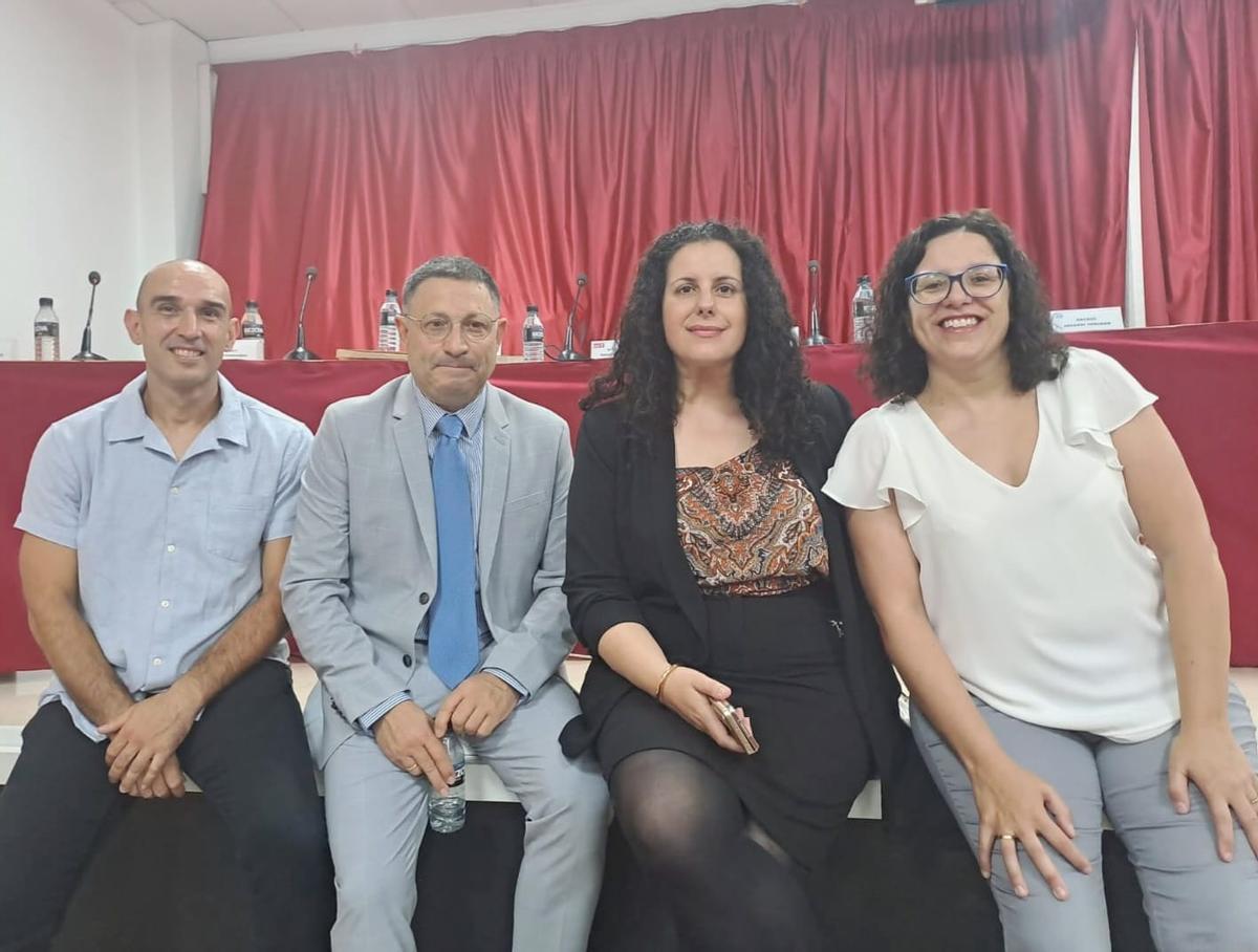 Los concejales del PSOE de Callosa d'en Sarrià tras el pleno.