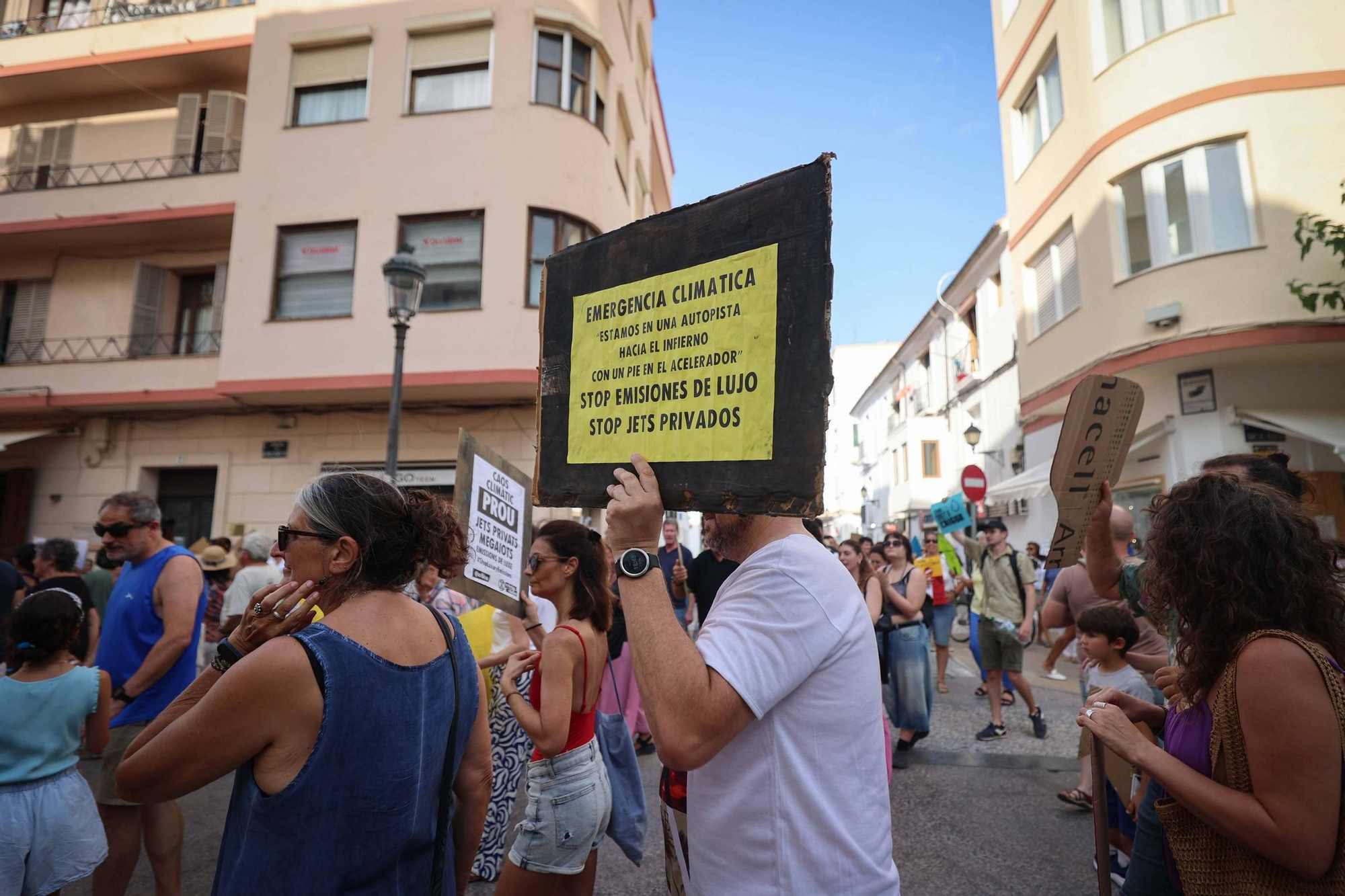 Manifestación contra la masificación turística en Ibiza