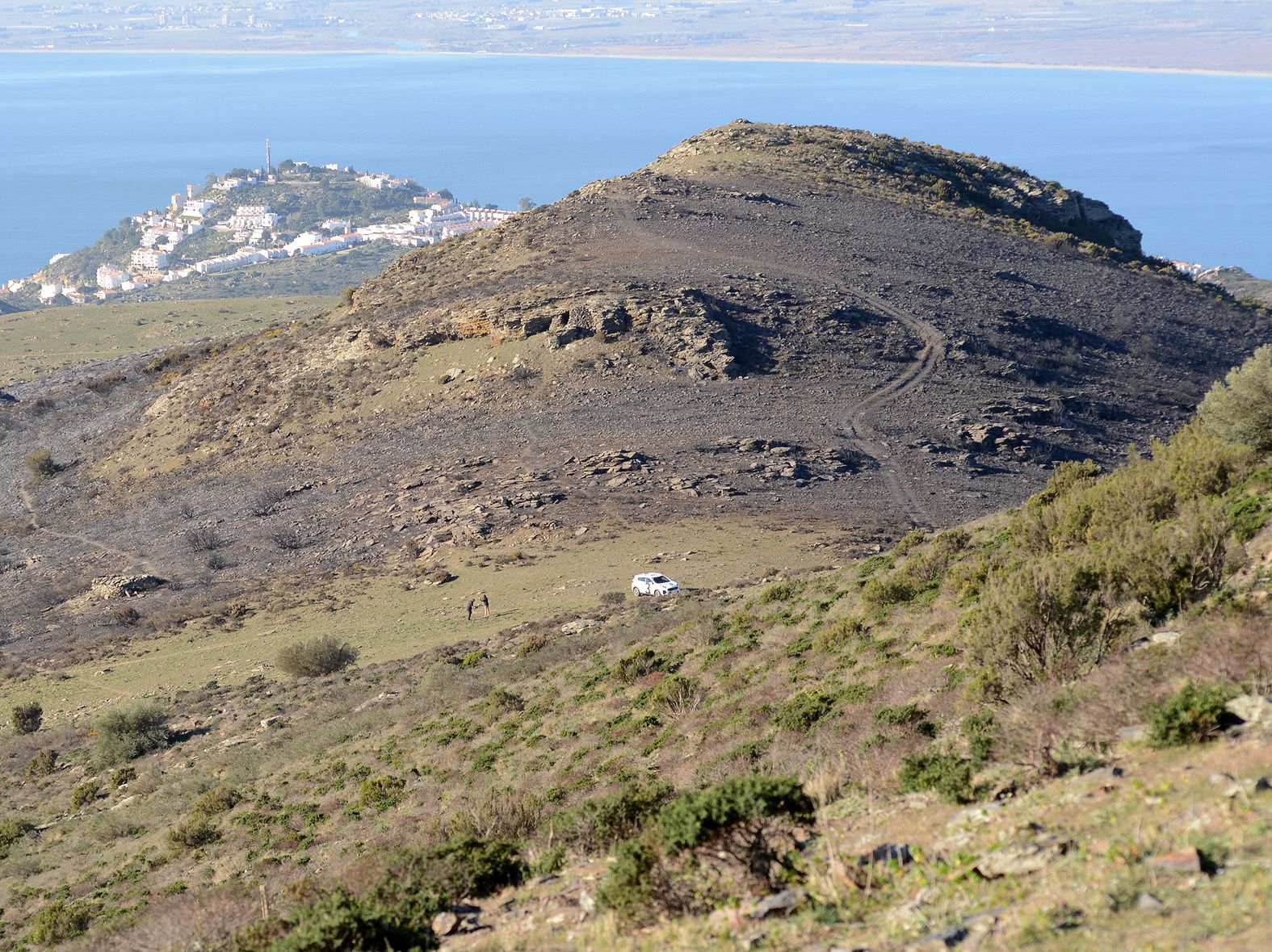 Gran incendi forestal a Roses