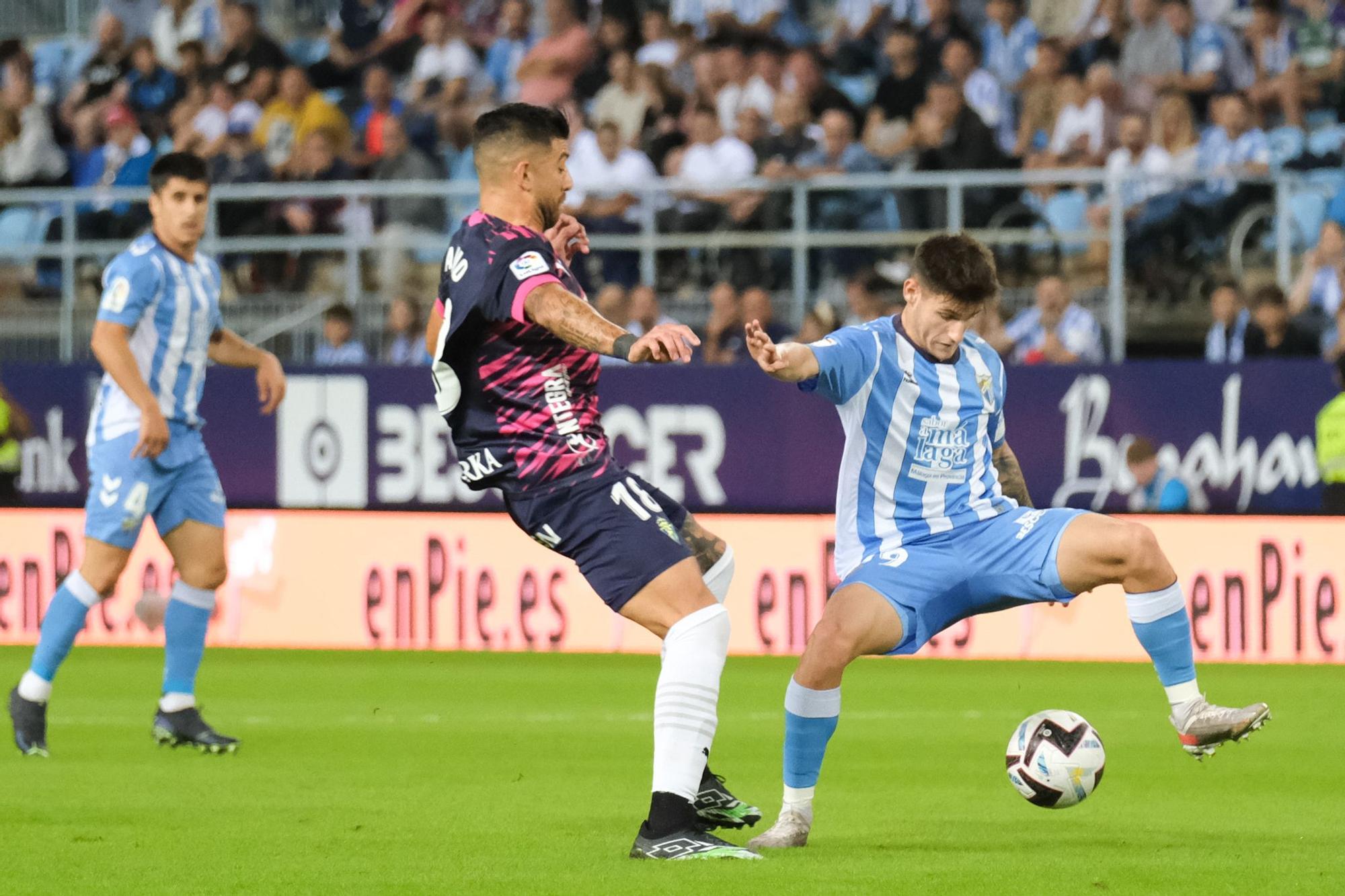 El Málaga CF - Sporting de Gijón, en imágenes