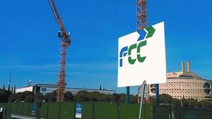 Obres de la constructora FCC als voltants de la Cartuja de Sevilla.
