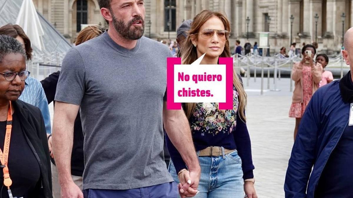 Ben Affleck y Jennifer Lopez en Paris