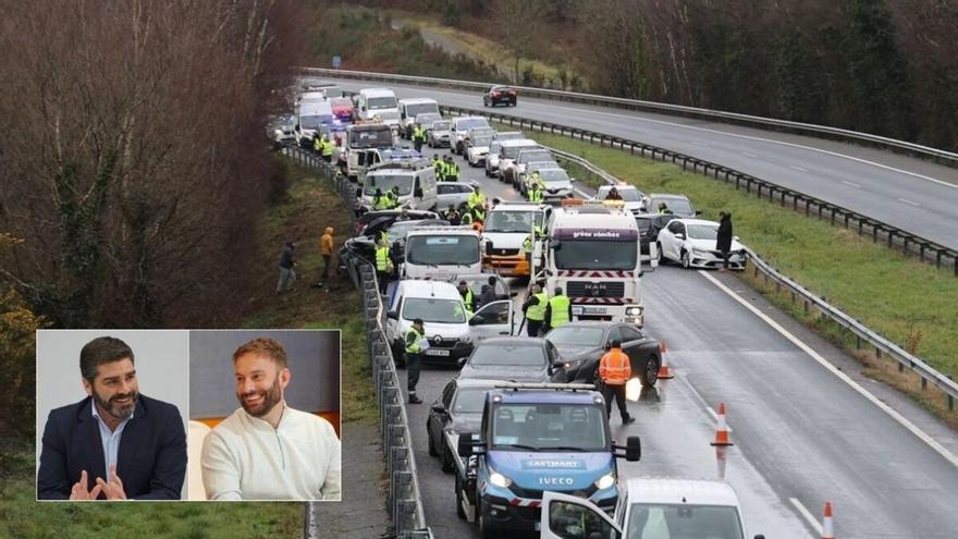 Dos diputados del PP de Galicia heridos en un accidente múltiple en A Coruña