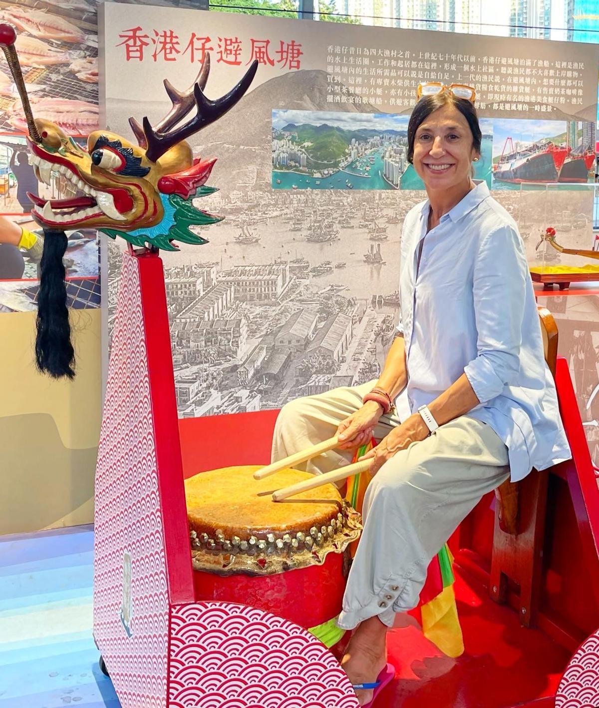 María Villa, en Hong Kong
