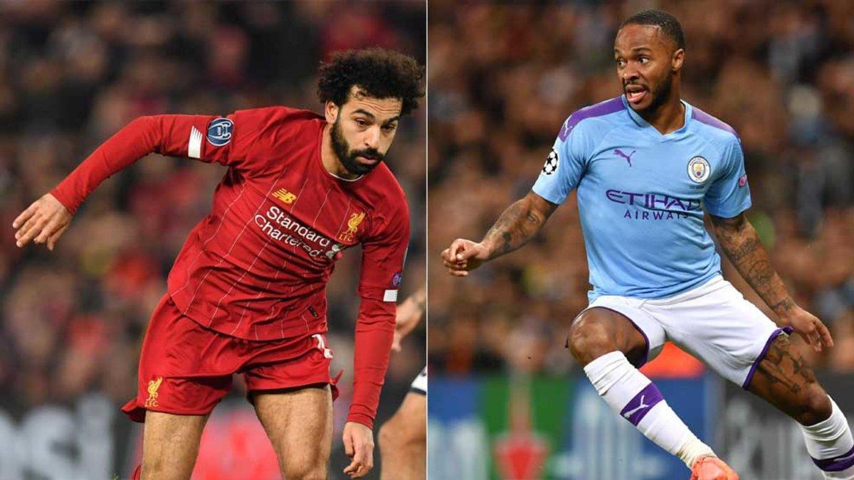 Salah (Liverpool) y Sterling (Manchester City), duelo en la distancia por mandar en la Premier League