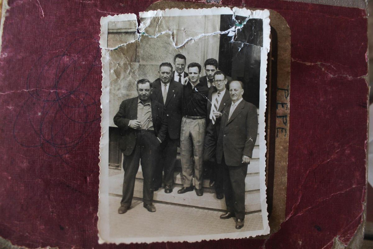 Foto da visita de Pepe Macía a Marín