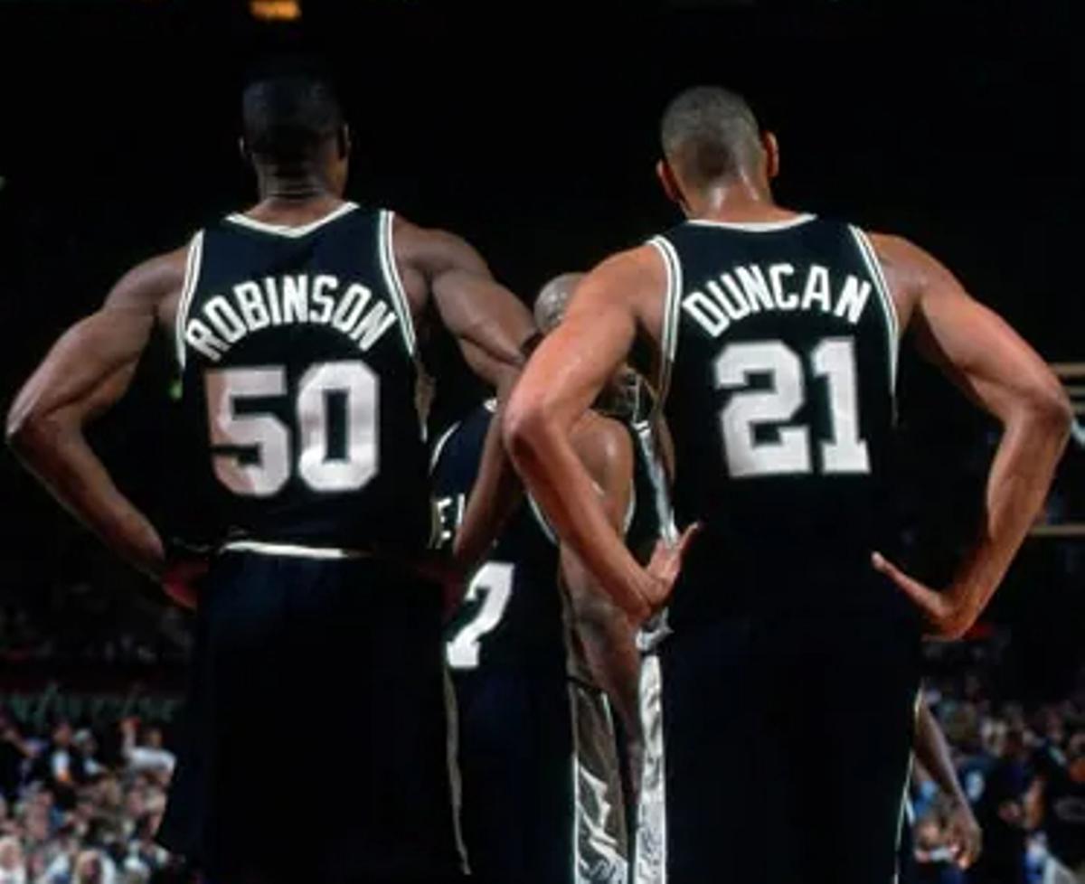 Duncan and Robinson, the stars of the '99 Spurs