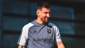 Messi, en el primer entrenamiento con el Inter Miami