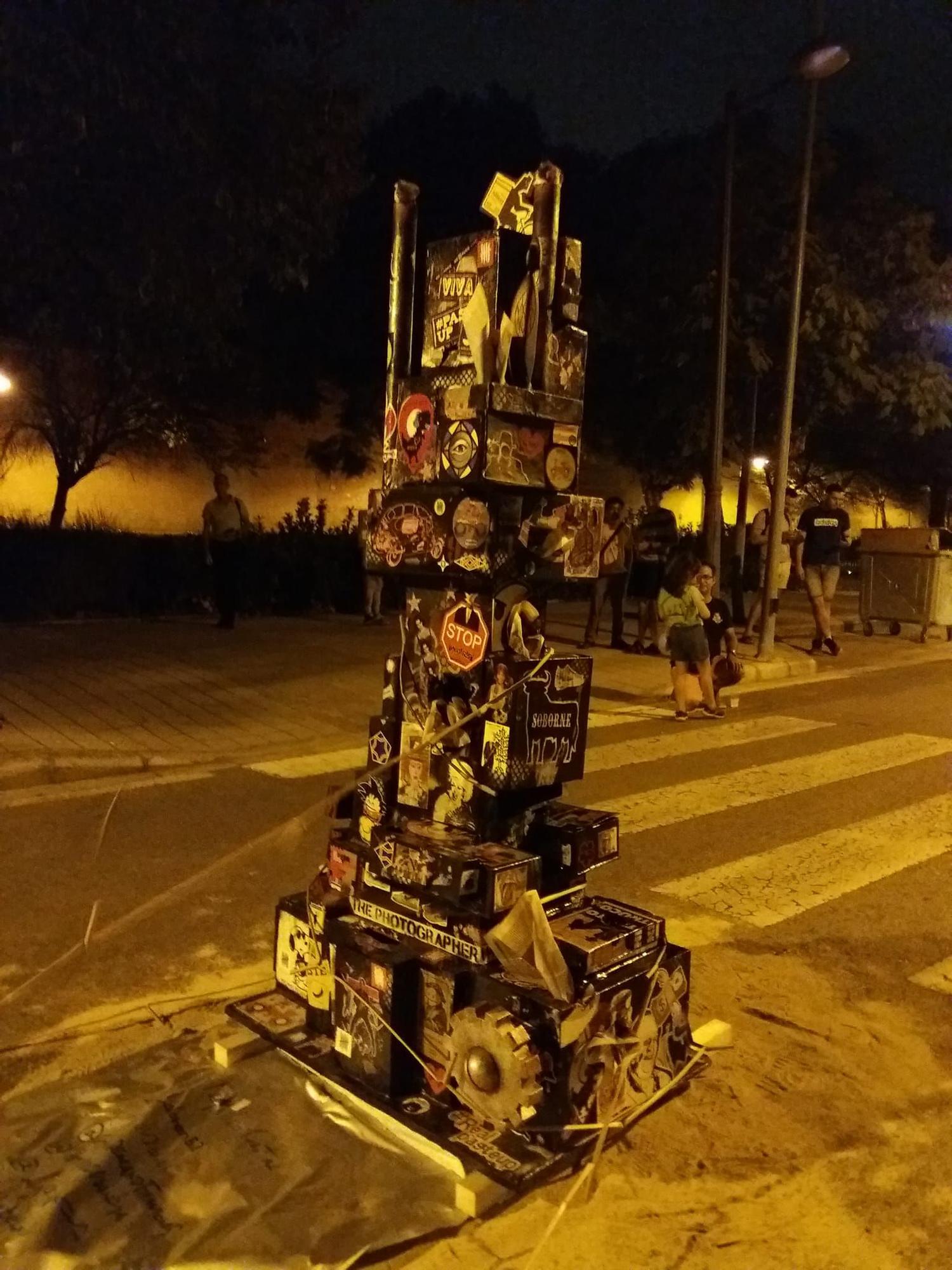 Así ardió la "Falla Silvestre" en la demarcación de Maestro Rodrigo