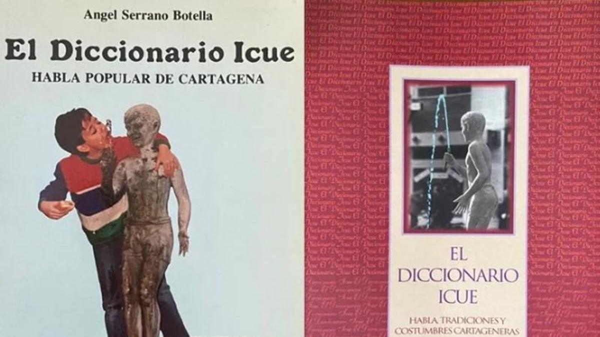 Portadas del diccionario Icue en 1986 y 1997
