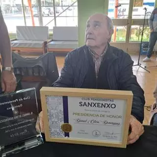 Daniel Otero, homenajeado por el Club de Pensionistas