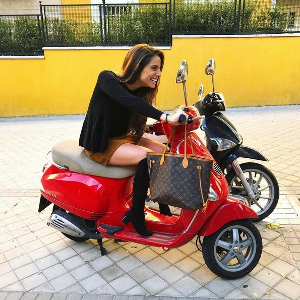 La presentadora en su tiempo libre