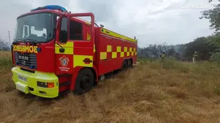 Incendio junto al cementerio de Boisaca: un vecino sorprende in fraganti al autor del fuego